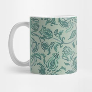 Christmas Sage Paisley Mug